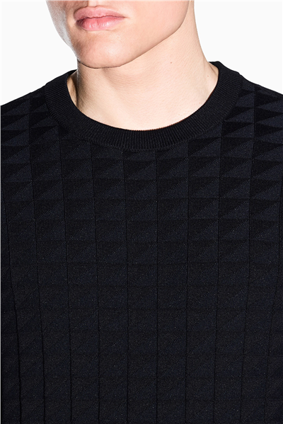 Armani Exchange Erkek Triko Lacivert