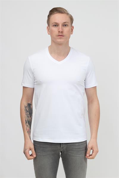 Armani Exchange Erkek V Yaka T-Shirt Beyaz