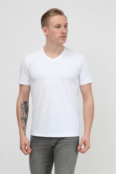 Armani Exchange Erkek V Yaka T-Shirt Beyaz