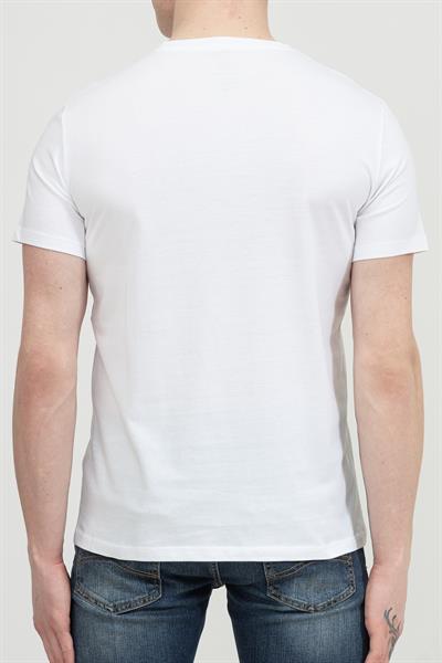 Armani Exchange Erkek V Yaka T-Shirt Beyaz