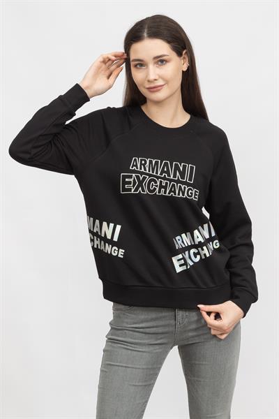 Armani Exchange Kadın Bisiklet Yaka Sweatshirt