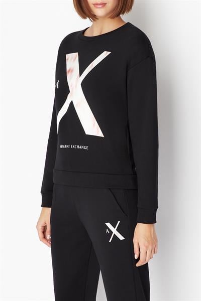 Armani Exchange Kadın Bisiklet Yaka Sweatshirt
