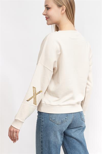 Armani Exchange Kadın Bisiklet Yaka Sweatshirt