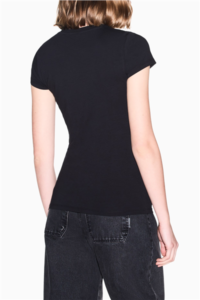 Armani Exchange Kadın Bisiklet Yaka T-Shirt Siyah