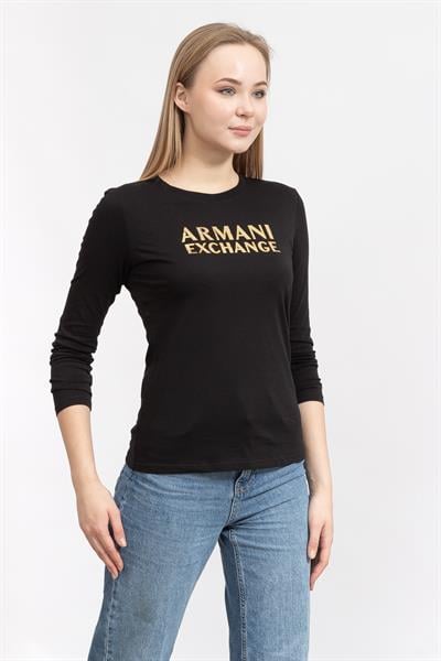 Armani Exchange Kadın Bisiklet Yaka T-Shirt