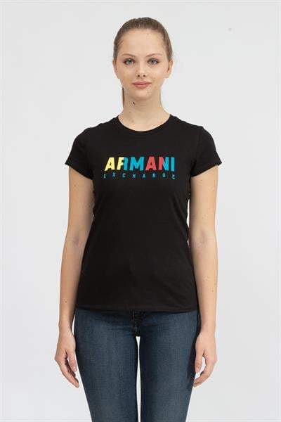 Armani Exchange Kadın Bisiklet Yaka T-Shirt