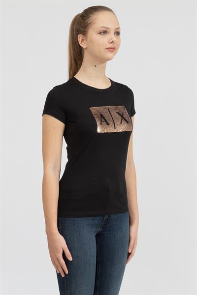 Armani Exchange Kadın Bisiklet Yaka T-Shirt