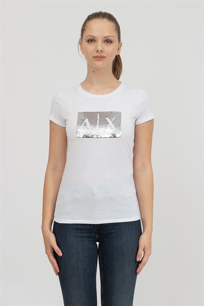Armani Exchange Kadın Bisiklet Yaka T-Shirt