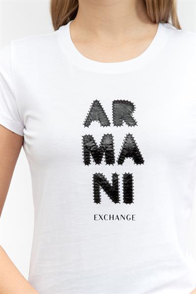 Armani Exchange Kadın Bisiklet Yaka T-Shirt
