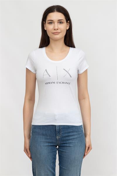 Armani Exchange Kadın Bisiklet Yaka T-Shirt