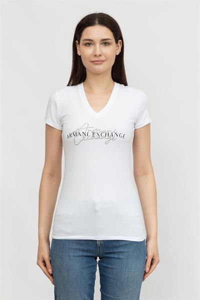 Armani Exchange Kadın Bisiklet Yaka T-Shirt