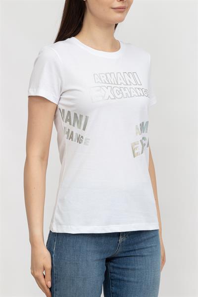 Armani Exchange Kadın Bisiklet Yaka T-Shirt