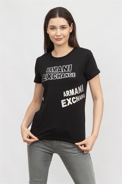 Armani Exchange Kadın Bisiklet Yaka T-Shirt