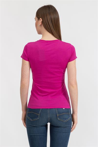 Armani Exchange Kadın Bisiklet Yaka T-Shirt Pembe