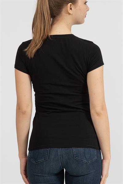 Armani Exchange Kadın Bisiklet Yaka T-Shirt Siyah