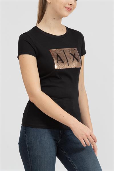 Armani Exchange Kadın Bisiklet Yaka T-Shirt