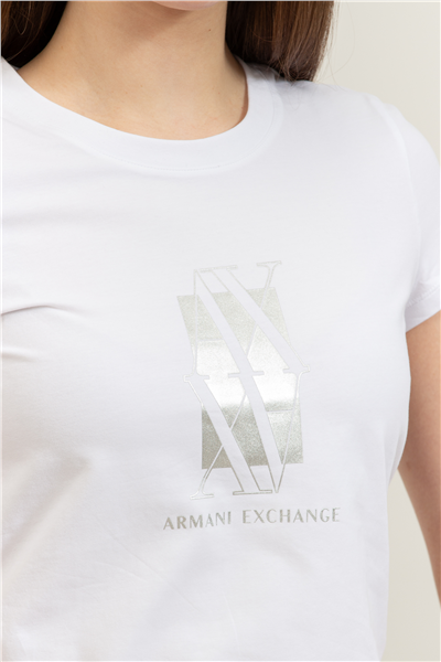 Armani Exchange Kadın Bisiklet Yaka T-Shirt