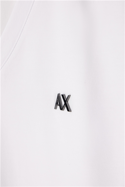 Armani Exchange Kadın Bisiklet Yaka T-Shirt Beyaz