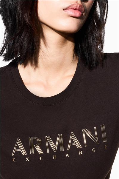 Armani Exchange Kadın Bisiklet Yaka T-Shirt