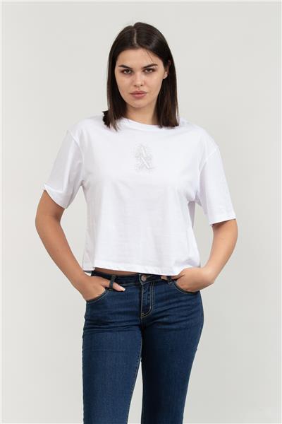 Armani Exchange Kadın Bisiklet Yaka T-Shirt