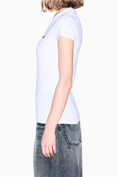 Armani Exchange Kadın Bisiklet Yaka T-Shirt Beyaz
