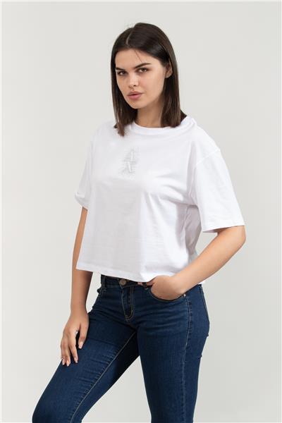 Armani Exchange Kadın Bisiklet Yaka T-Shirt