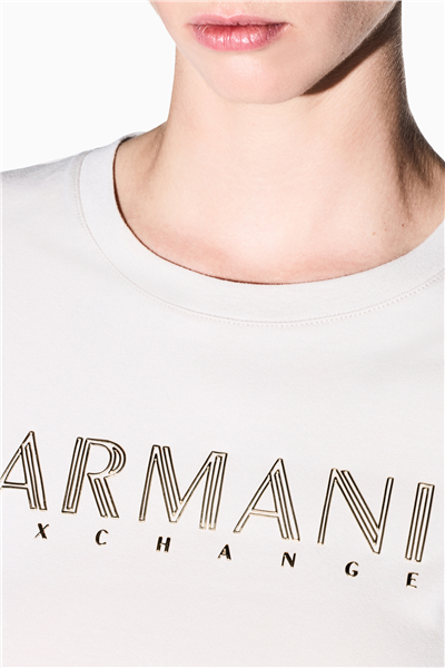 Armani Exchange Kadın Bisiklet Yaka T-Shirt