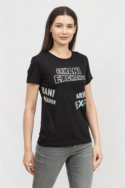 Armani Exchange Kadın Bisiklet Yaka T-Shirt
