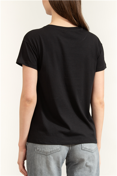 Armani Exchange Kadın Bisiklet Yaka T-Shirt Siyah