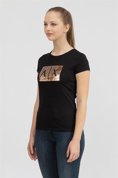 Armani Exchange Kadın Bisiklet Yaka T-Shirt
