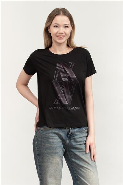 Armani Exchange Kadın Bisiklet Yaka T-Shirt