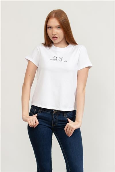 Armani Exchange Kadın Bisiklet Yaka T-Shirt