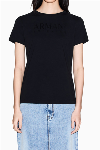 Armani Exchange Kadın Bisiklet Yaka T-Shirt