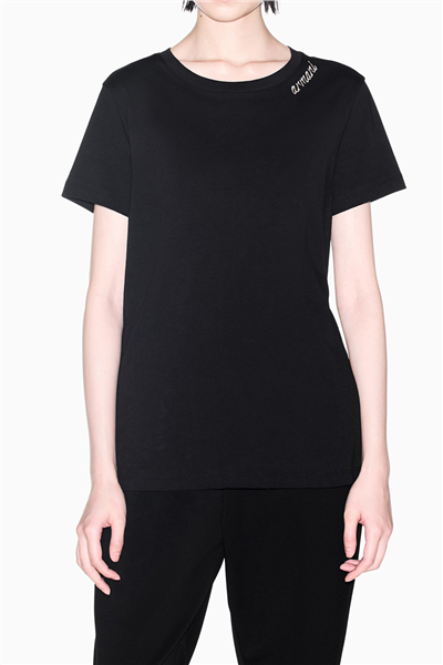 Armani Exchange Kadın Bisiklet Yaka T-Shirt Siyah