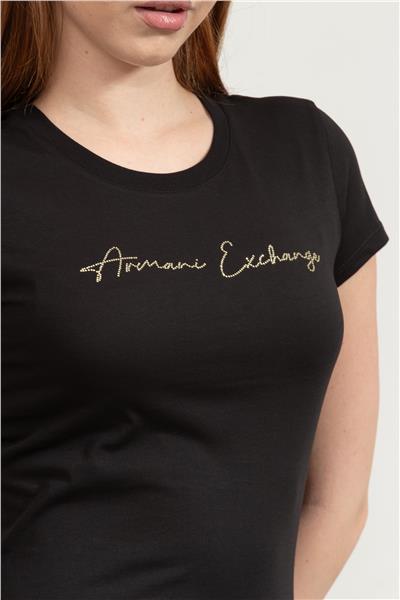 Armani Exchange Kadın Bisiklet Yaka T-Shirt