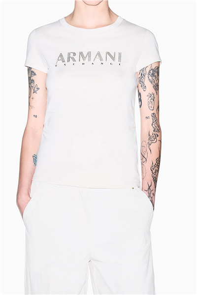 Armani Exchange Kadın Bisiklet Yaka T-Shirt