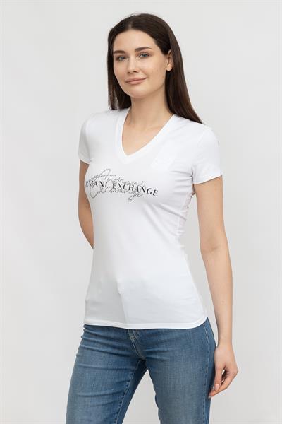 Armani Exchange Kadın Bisiklet Yaka T-Shirt