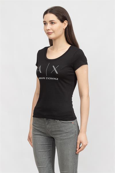 Armani Exchange Kadın Bisiklet Yaka T-Shirt