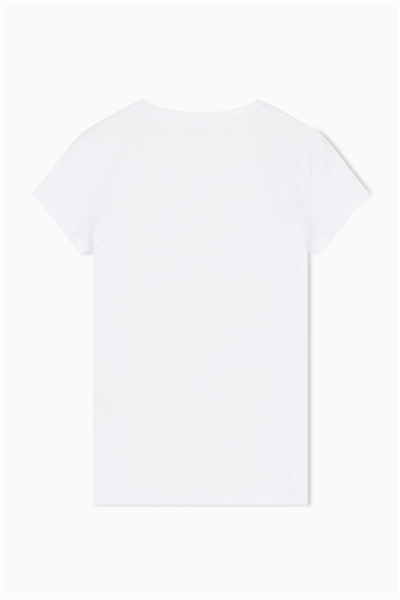 Armani Exchange Kadın Bisiklet Yaka T-Shirt Beyaz