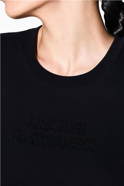 Armani Exchange Kadın Bisiklet Yaka T-Shirt