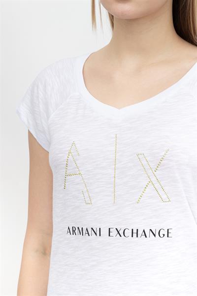 Armani Exchange Kadın Bisiklet Yaka T-Shirt