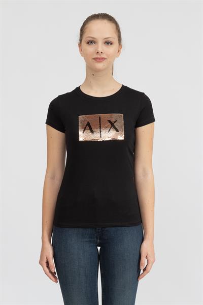 Armani Exchange Kadın Bisiklet Yaka T-Shirt