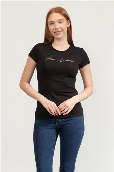 Armani Exchange Kadın Bisiklet Yaka T-Shirt
