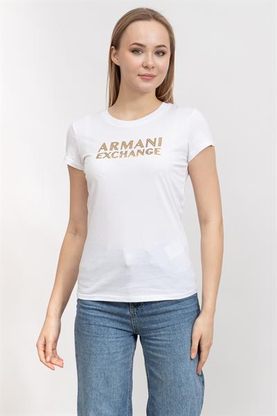 Armani Exchange Kadın Bisiklet Yaka T-Shirt