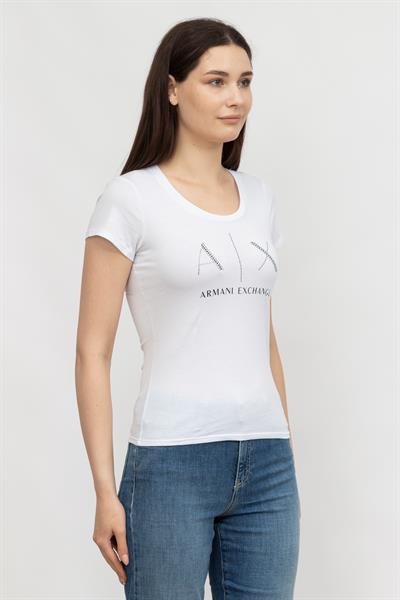 Armani Exchange Kadın Bisiklet Yaka T-Shirt