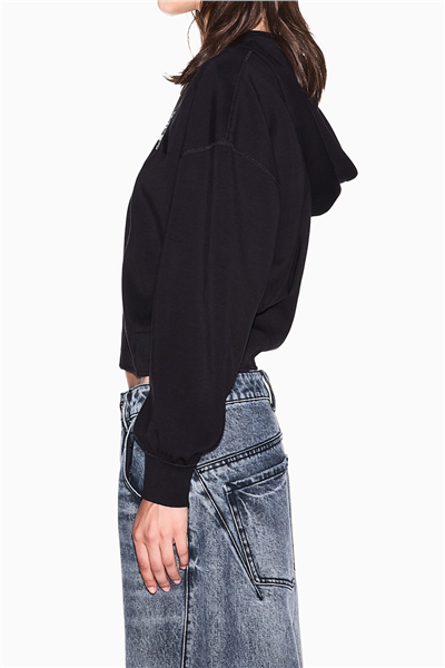 Armani Exchange Kadın Fermuarlı Sweatshirt Siyah
