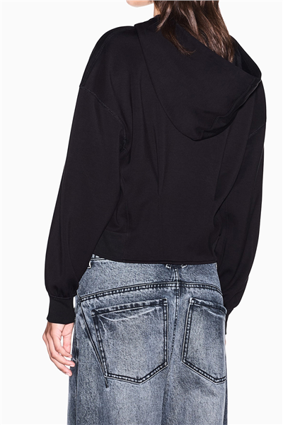 Armani Exchange Kadın Fermuarlı Sweatshirt Siyah