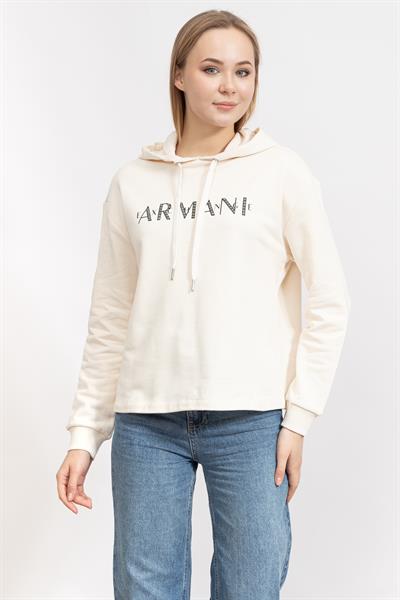 Armani Exchange Kadın Kapüşonlu Sweatshirt