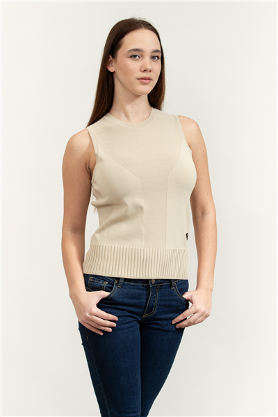 Armani Exchange Kadın Kolsuz Triko