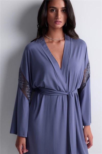 Aubade Sweet Obsession Kimono Kadın Kimono İndigo Mavi